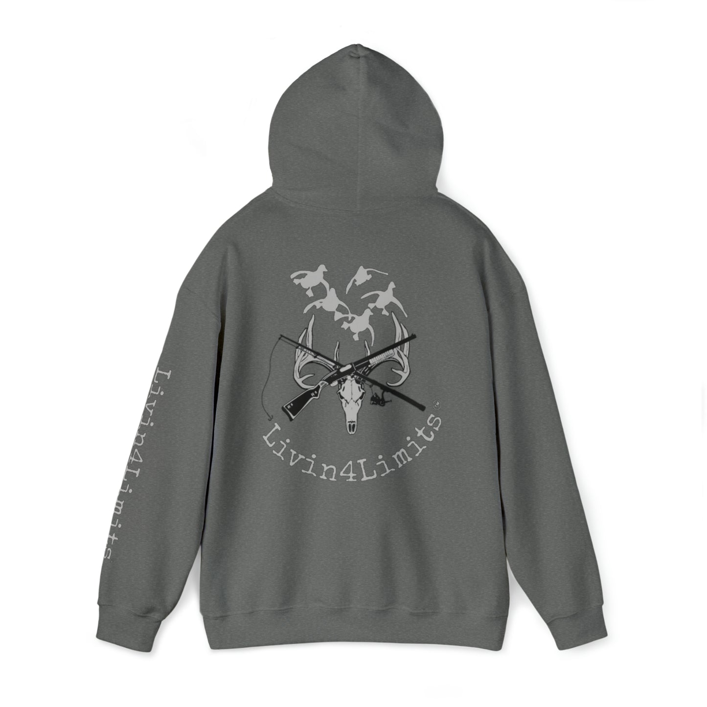 Gray print - Unisex Heavy Blend™ Hooded Sweatshirt