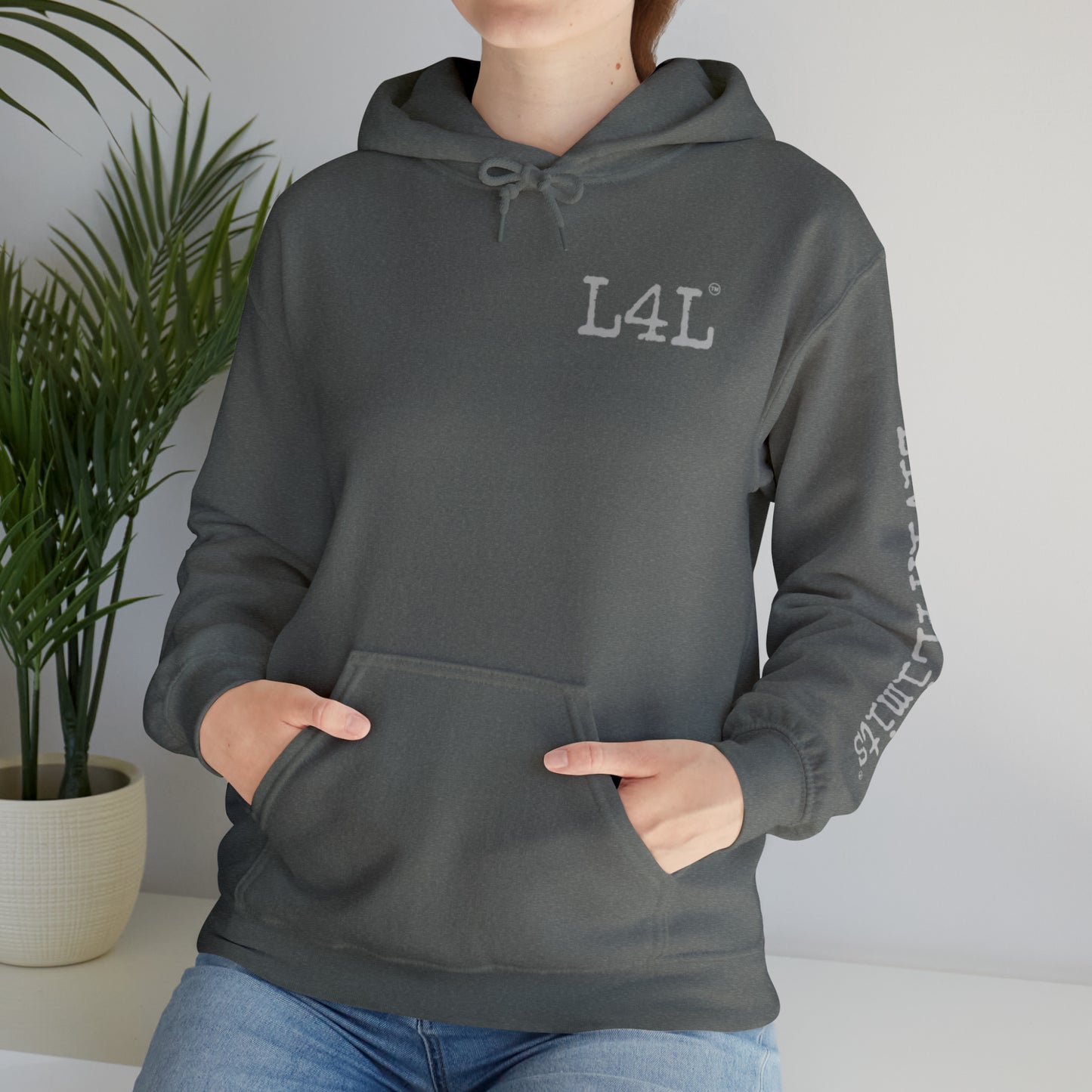 Gray print - Unisex Heavy Blend™ Hooded Sweatshirt