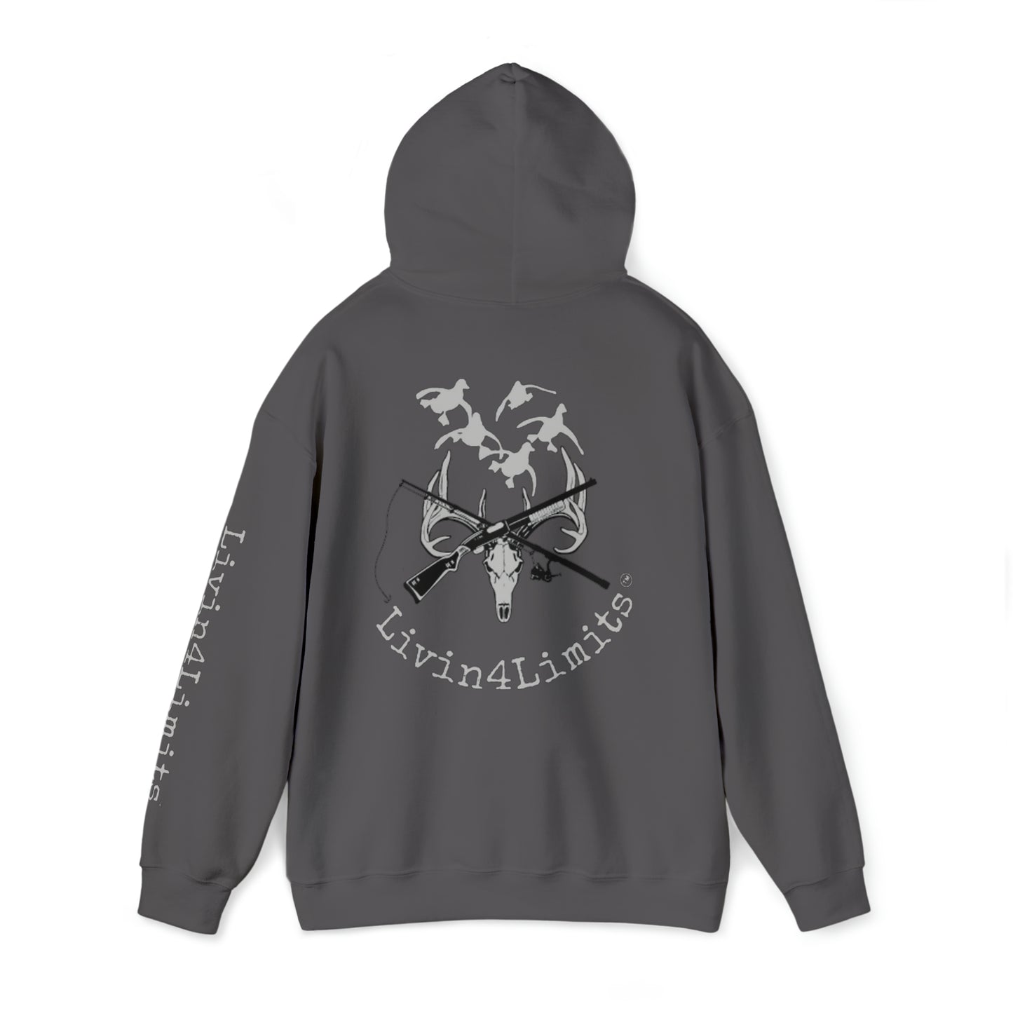 Gray print - Unisex Heavy Blend™ Hooded Sweatshirt