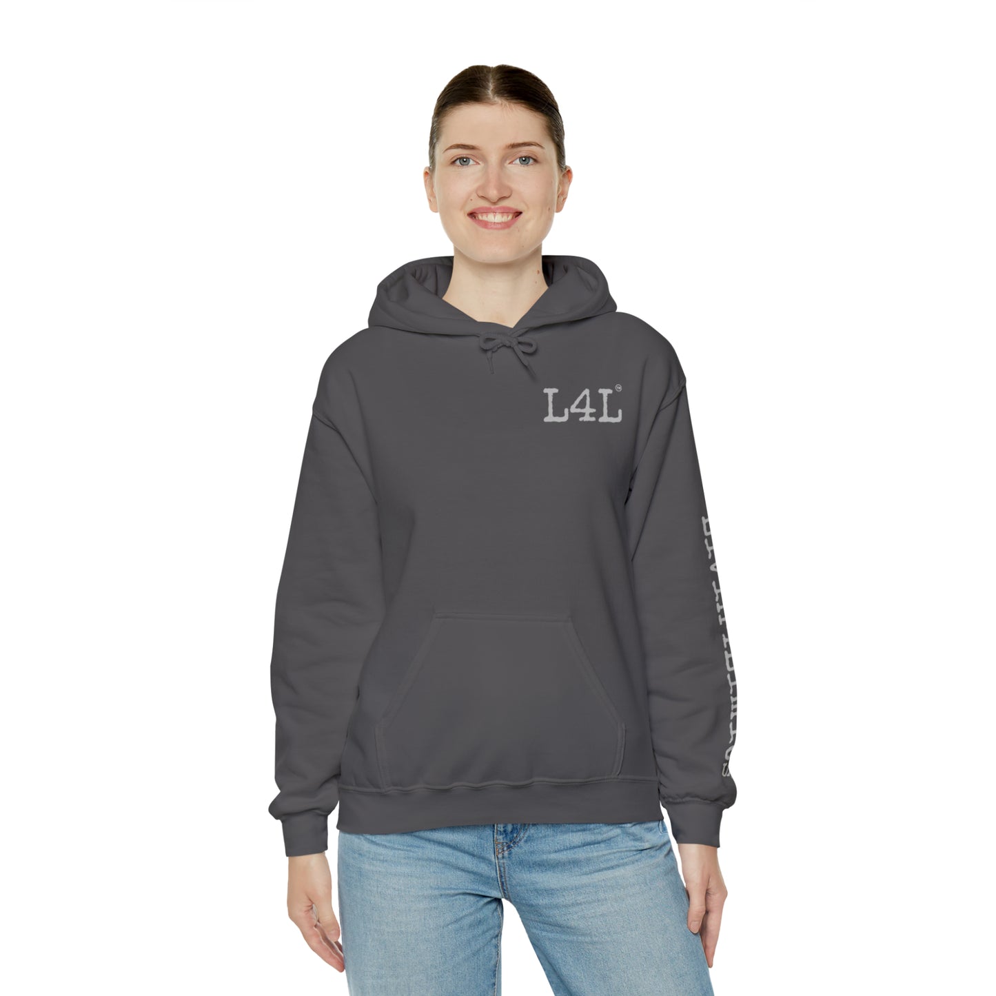 Gray print - Unisex Heavy Blend™ Hooded Sweatshirt