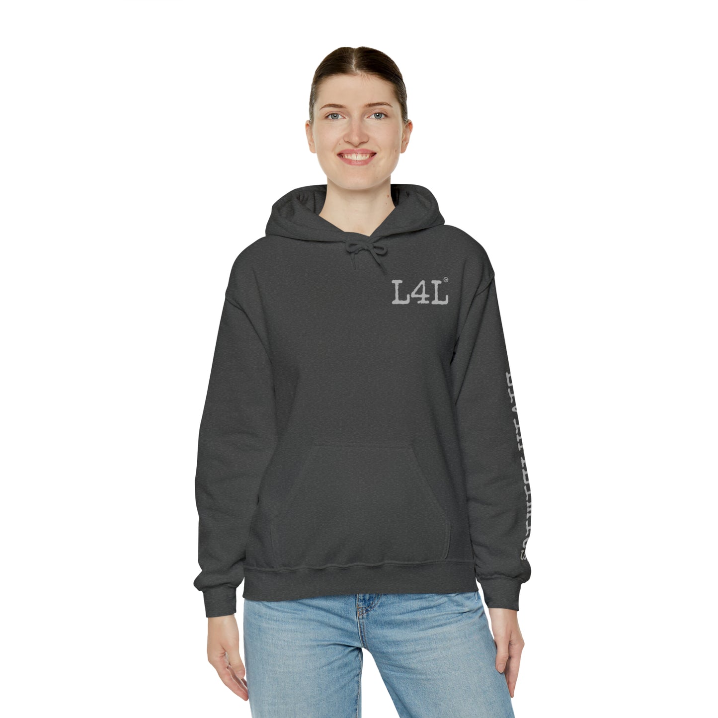 Gray print - Unisex Heavy Blend™ Hooded Sweatshirt