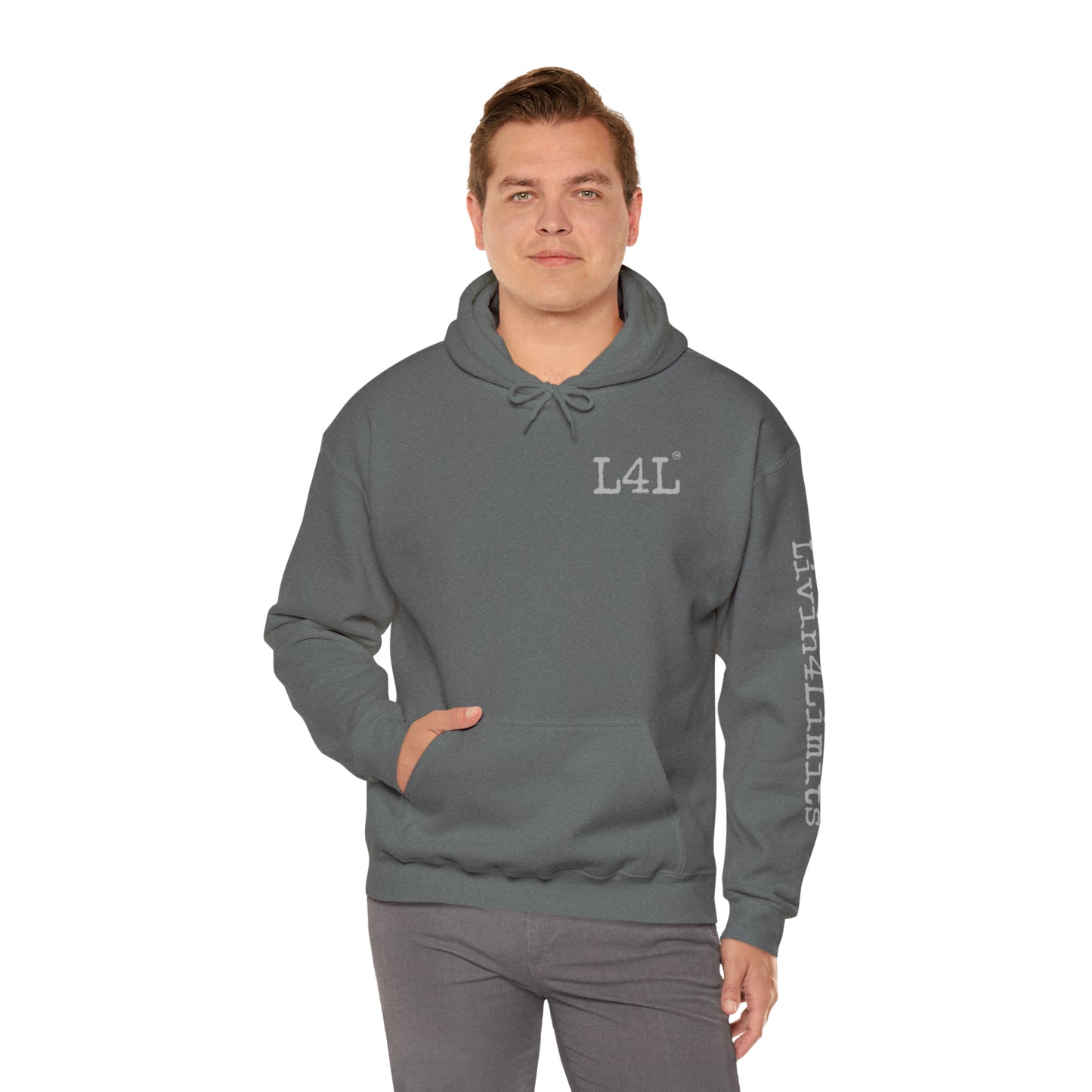 Gray print - Unisex Heavy Blend™ Hooded Sweatshirt