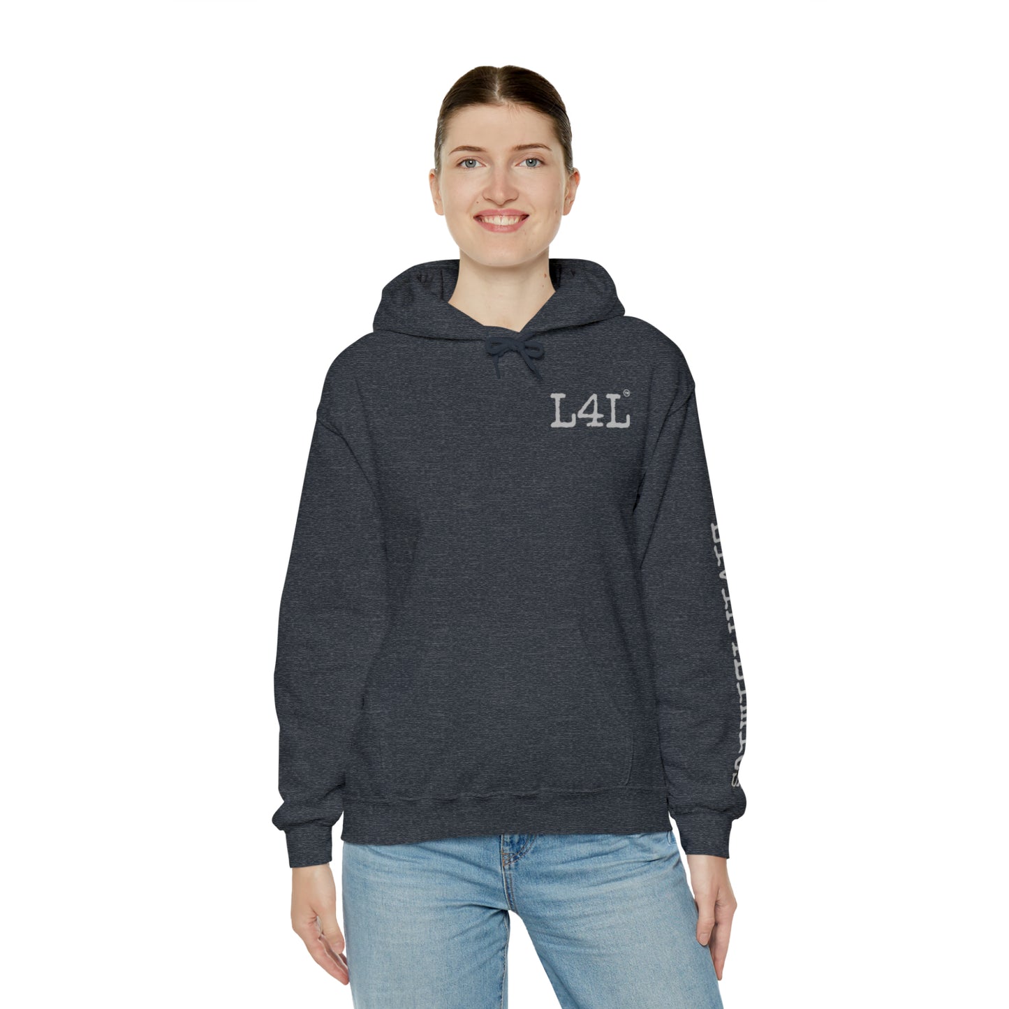 Gray print - Unisex Heavy Blend™ Hooded Sweatshirt