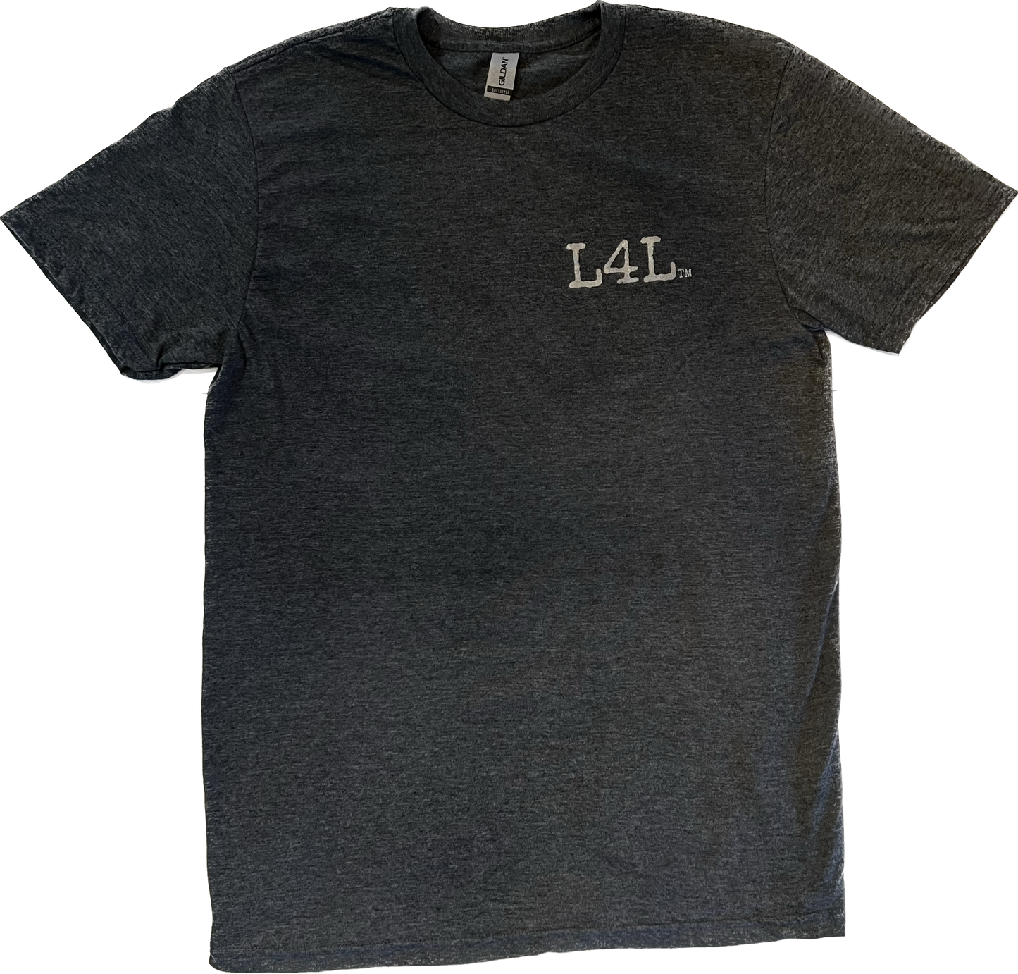 Livin4Limits Soft Style Grey T-shirt with the L4L logo on the front an